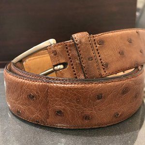Mezlane Genuine Ostrich Size 36 Belt Spain Italy